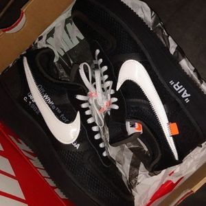 Off White Nike Air Force Ones 9.5 Men Extra Laces